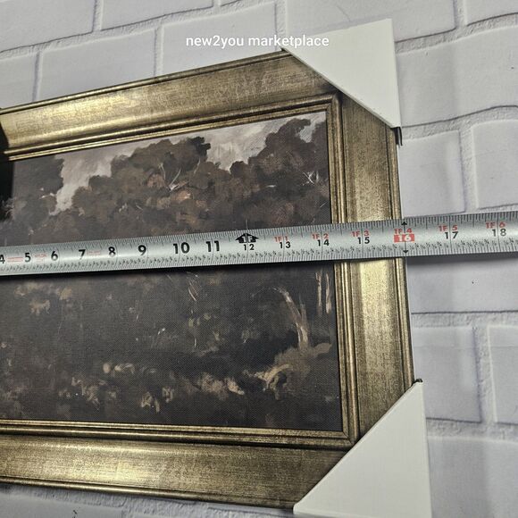 Moody Trees Framed Wall art Threshold Studio McGee DARK LEAVES 16” x 12” NEW - Picture 5 of 6